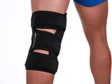 Knee Soft Brace Ice Pack + Compression - 360º knee Icing for 15-20 min @ 32ºf Ortho MDs Recommended Safe and Effective. Universal Size. Clinical Quality. Made in USA.
