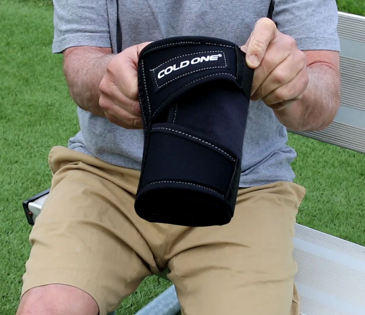 Cold One® Elbow Ice Pack with Compression — USTA Recommends Ice and Compression  for Tennis Elbow, Golfer's Elbow and Tendinitis — 360° Cold Therapy — No Chemical Gels — Orthopedic MD Approved — Made in USA
