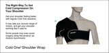 Icing a shoulder. Cold One® shoulder ice compression wrap #2